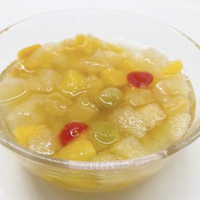 China Good canned selling fresh fruit a10 canned food oem 2500g canned fruit salad in syrup for sale