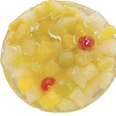 China Guaranteed Mixed OEM Canned Quality Fruit Salad 820g Canned Tropical Cocktail With Pineapple In Syrup In Box for sale