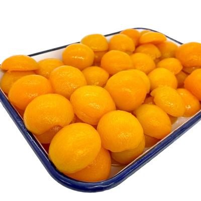 China High Quality OEM 820g Hg Canned Small Size Fresh Fruit Apricot And Multiple Use Canned Tin Apricot In Light Syrup for sale