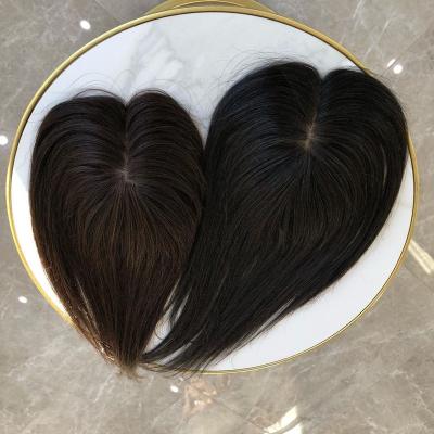 China Straight Cuticle Aligned Bleach Knots Lace Frontal Closure 3X5 5X6 Lace Up Closure Mono PU Topper for sale