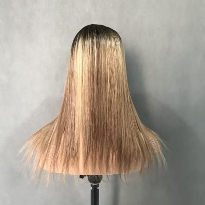 China Remy Human Hair Topper Cuticle Straight Dark Color Hair Root Silk Top Aligned Silk Base Topper Ready To Ship for sale