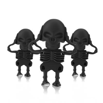 China Promotion\Business\Halloween Promotion Gift Hoax Skull Cartoon Skeleton PVC USB Flash Drive 2.0 16gb School\Office Novelty for sale