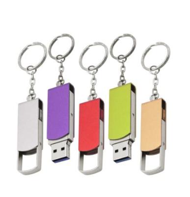 China Promotional Custom Usb Flash Drive LOGO 128GB 8GB 16GB 32GB USB 3.0 High Speed ​​Micro Flash Drive Metal USB Flash Drive Pendrives With 64GB Key Chain for sale