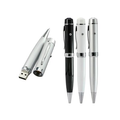 China Promotion Gift Metal Laser Pen Shape USB Stick 2GB 4GB 8GB Pendrives 16GB With Company Logo for sale