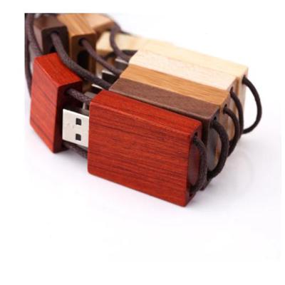 China Promotional Items Natural Wood USB Flash Drive 2.0 1GB 2GB 4GB Pen Drive 3.0 8GB 16GB 32GB 64GB USB Memory Stick Wedding Gift with Rope for sale