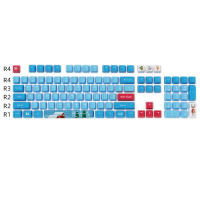 China PBT Keycaps HZGAMER 104keys Replacement Button Keycaps Set Dye Sublimation PBT Keycaps OEM Profile Custom PBT Keycaps for sale