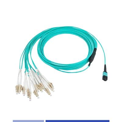 Cina Cable a fibra ottica femminile MTP® MPO a 12 fili OM3 impermeabile in vendita