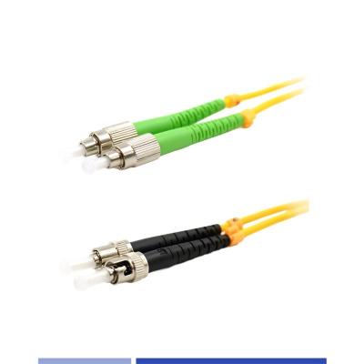 China ST/UPC To ST/APC Single Mode Patch Cord Duplex LSZH 3m 2.0mm High Strength for sale