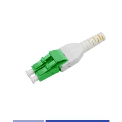 China Duplex 3mm Fiber Optic Connector Uniboot Singlemode LC APC Fiber Connector for sale