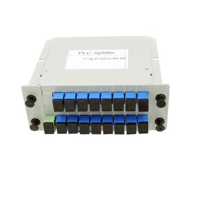 China 1x16 SC UPC Single Mode Fiber Splitter LGX Box Fiber Optic PLC Splitter à venda