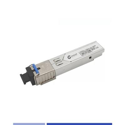 China BIDI SFP Module Transceiver 1.25G Singlemode 1550nm-TX/1310nm-RX SMF SC Simplex 20KM for sale