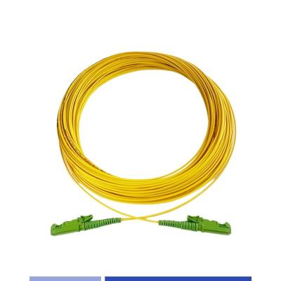 China Singlemode Fiber Optic Patch Cord Simplex LSZH 1m Crush Resistant E2000 APC Patch Cord for sale