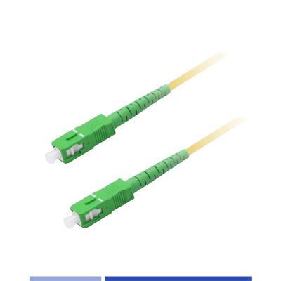 China Rainproof Single Mode Fiber Patch Cable Simplex LSZH 3m 2.0mm Lightweight SC/APC To SC/APC for sale