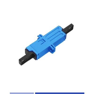 China Single Mode Fiber Optic Adapter Simplex SC UPC Fiber Connector With Flange Blue for sale