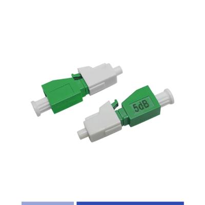 China Plug In LC APC Attenuator Singlemode 5dB High Accuracy Heat Insulation for sale