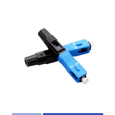 China FTTH Solution Fiber Optic Fast Connector Singlemode SC APC Fast Connector for sale