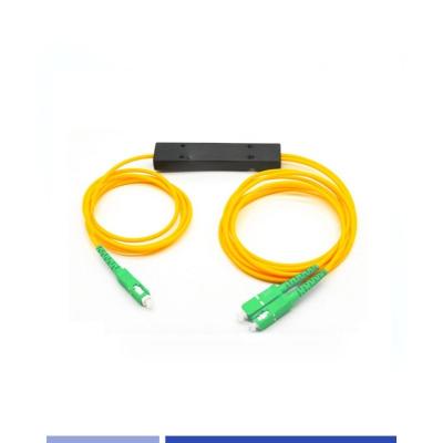 China Alta precisão 1x2 PLC Fibra Splitter ABS módulo SC/APC SingleMode 2.0mm à venda