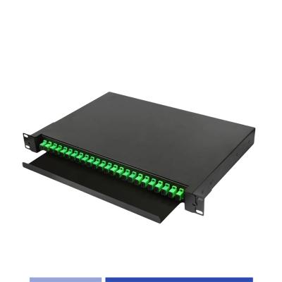 China 1U Fiber Optic patch panel 24 Port SC Simplex 19