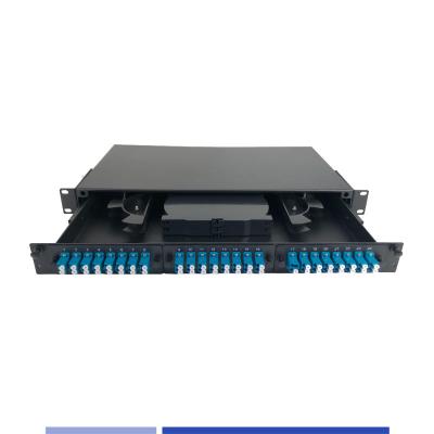 China 1U Glasfaserpatch-Panel 24 Port LC Duplex 19