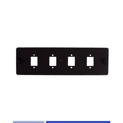 China 4 Port Fiber Adapter Plate LC/SC Glasfaser Patch Panel entladen hohe Präzision zu verkaufen