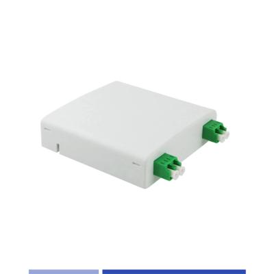 China LC/SC Adapter Fiber Optic Distribution Box 2 Core 2 Port Indoor Fiber Termination Box for sale