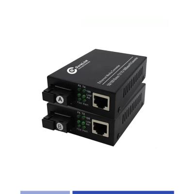 Cina BIDI Fiber Media Converters 10/100Mbps Single-mode SMF TX1310nm/RX1550nm Simplex SC 20KM in vendita