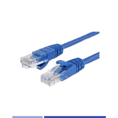 China UTP 24AWG Cordão de remendo Cat6 em cadeia PVC 1m Cordão de remendo de cobre Azul à venda