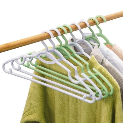 China Sustainable Wholesale Modern Plastic Coated Hangers Acrylic Coat Hangers For Women Garment for sale