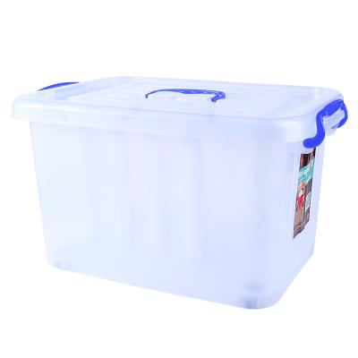 China Sustainable Square 20L PP Giant Warehouse Tool Stackable Plastic Storage Box With Handle for sale