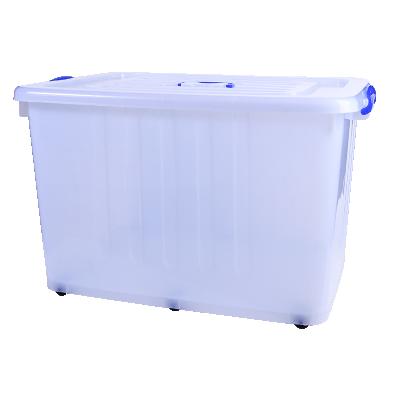 China Large Capacity 250L Multi-Functional Waterproof Household Stackable Desktop Plastic Storage Box For Clothes Toys Dress for sale