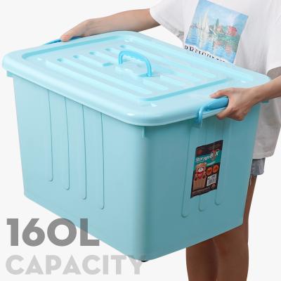 China Viable Colorful Wholesale Decorative Storage Boxes Plastic Bathroom Storage Box With Lid For Toys Clothes for sale