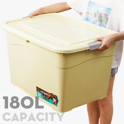 China Viable Source Factory Multifunctional Durable Plastic Storage Boxes With Lids And Handles pp Containers Bin For Bedroom for sale