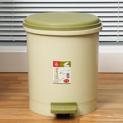 China Sustainable Household Eco-Friendly Pedal Bin 18L Plastic Nordic Trash Can for sale