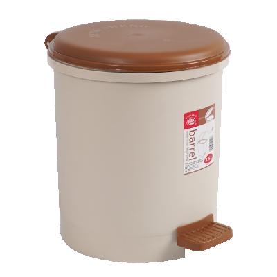 China Sustainable Commercial Plastic Foot Pedal Trash Can Waste Bin With Lid for sale