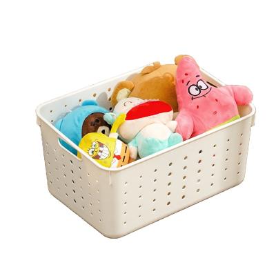 China Viable Wholesale Portable Bathroom Kitchen Wash Bath Clothes Basket Snacks Fruit Vegetable Storage Basket for sale