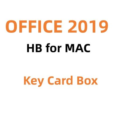 China Office 2019 Home and Business For MAC Box Keycard Full Package 100% Activation Online Office HB 2019 For MAC BOX PKC BOX Digital Lic Office HB Box 2019 for sale