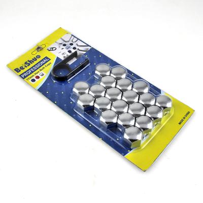 China Set of 20 17mm Car ABS Plastic Caps Exterior Hood Bolts Covers Nuts for sale