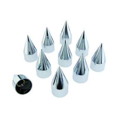 China Push-on or SCREW-ON CHROME PLASTIC SPIKE WIRE ON 33MM HOOK NUT COVER for sale