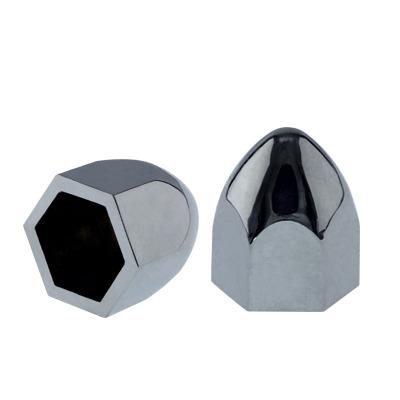 China ABS Flanged Chrome Plated ABS Plastic Lug Nut Cover for sale