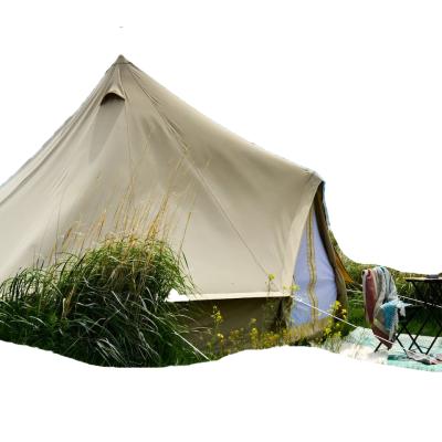 China Luxury hotel tent luxury cotton bell tent waterproof glamping outdoor resort tent for sale