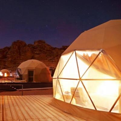 China High Quality Outdoor Event PVC Coating Desert Geodesic Dome Hotel Tent For Sale for sale