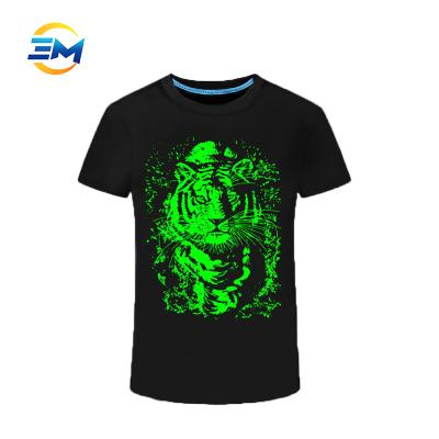 China Fashion custom new anti-pilling men's luminous fit t-shirt for sale