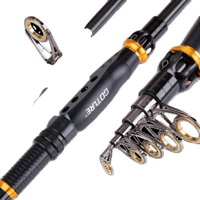 China Carbon Goture 1.8-3.0M High Carbon Fiber Fishing Rod Spinning Telescopic Fishing Pole for sale