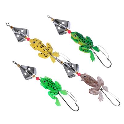 China Latest Body Design Wholesale Plastic River Lake Stream Fishing Jump Frog Soft Bait Bait for sale