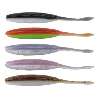 China High Quality Wholesale PVC Lead Body Making Bait Long Tail PVC Plastic Worm Fishing Soft Lures for sale