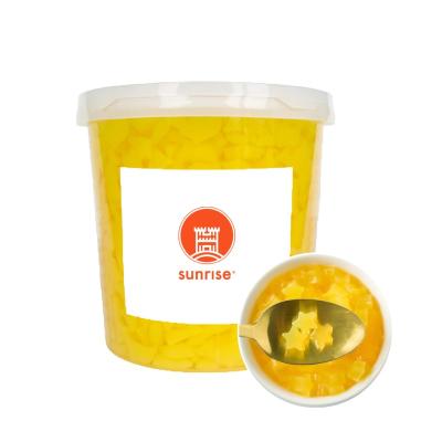 China Mango Nata De Coco Star Shaped Bubble Tea for sale