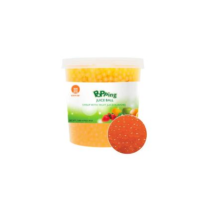 China Orange Popping Bubble Tea Bubble Tea Frozen Yogurt Toppings Boba for sale