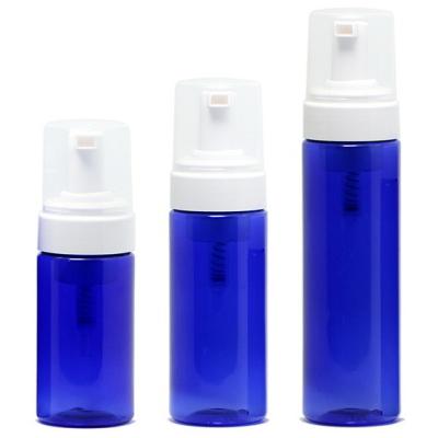 China Crema batida/botellas de limpiamiento de la bomba del tratamiento de la espuma, botellas resistentes químicas azules del espray en venta