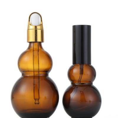 China De eenvormige Flessen van het de Etherische oliedruppelbuisje van het Nevelvolume, Amber het Glasflessen van 30ml/van 50ml Te koop