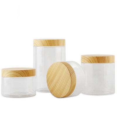 China Sello apretado Mason Jar, latas de la tapa de madera del almacenamiento de la comida de granos de los frutos secos/de la nuez en venta